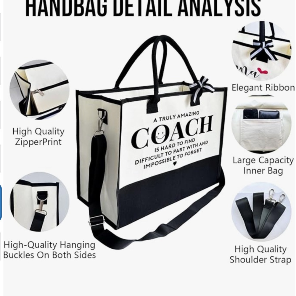 Large Coach Appreciation Tote - Picture 5 of 5